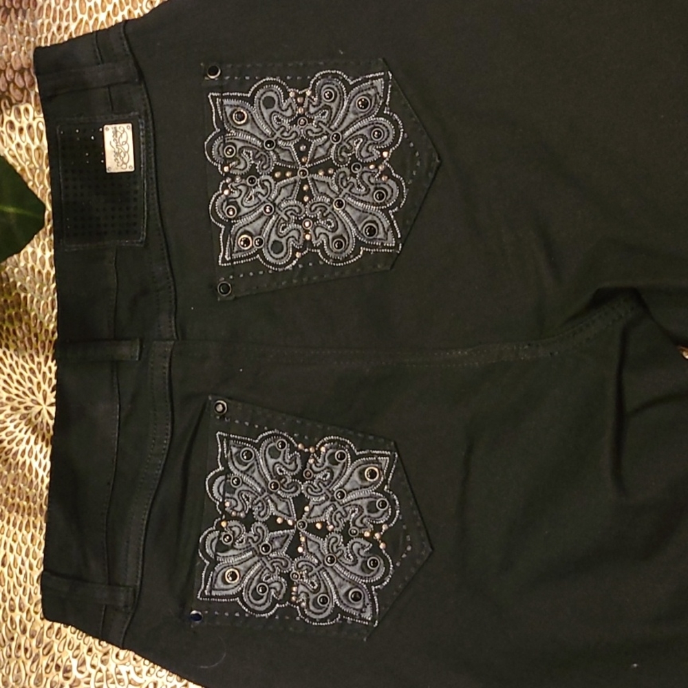 One 5 One Straight Leg Black Jeans - Picture 6 of 12